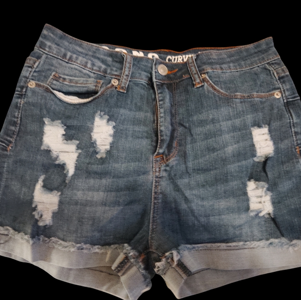 Distressed Denim Women's Shorts
